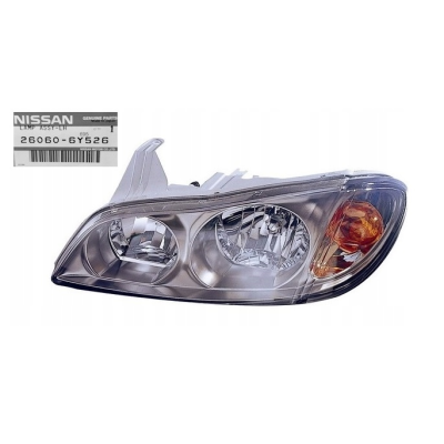 NISSAN MAXIMA QX A33 00- REFLEKTOR LAMPA LEWA PRZEDNIA LEWY PRZÓD OE 26060-6Y526